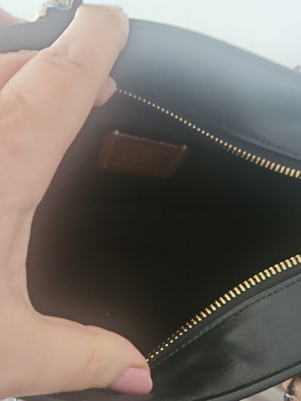 Coach Brown and Gold Small Satchel with Removable Strap - Picture 4 of 5